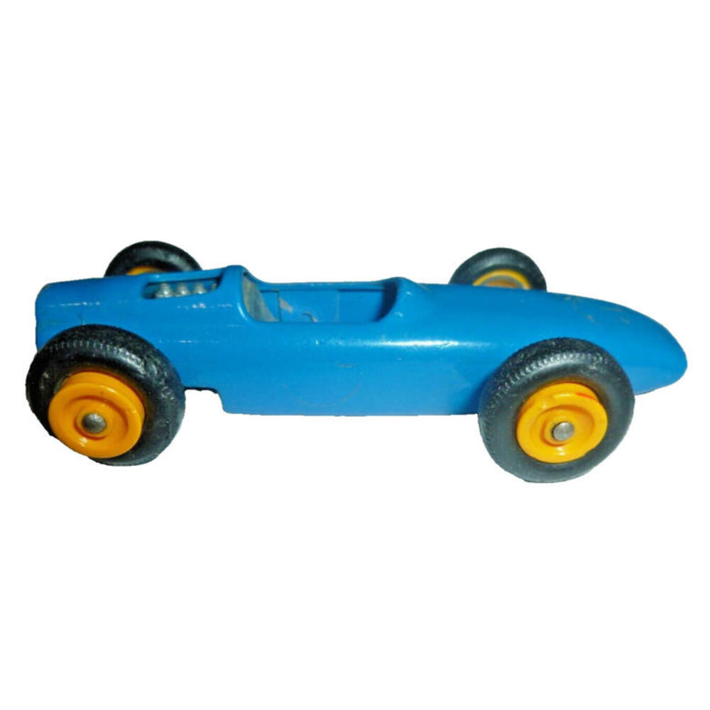 Vintage Matchbox No 52 B.R.M. Racing Car Blue Yellow Hubs Lesney England